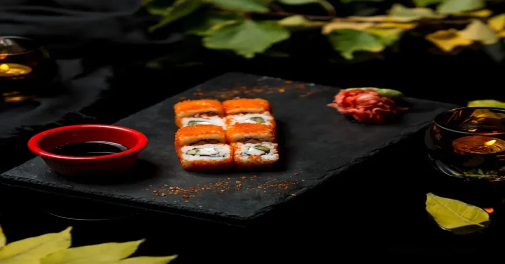 Sushi Order Topped with Salmon nyt