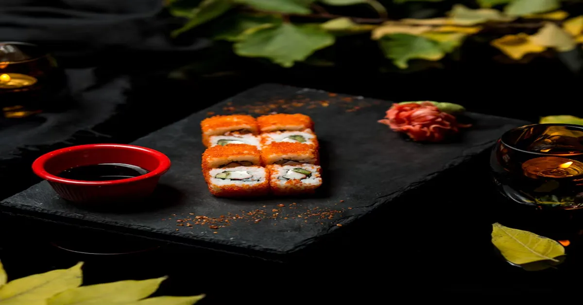Sushi Order Topped with Salmon nyt