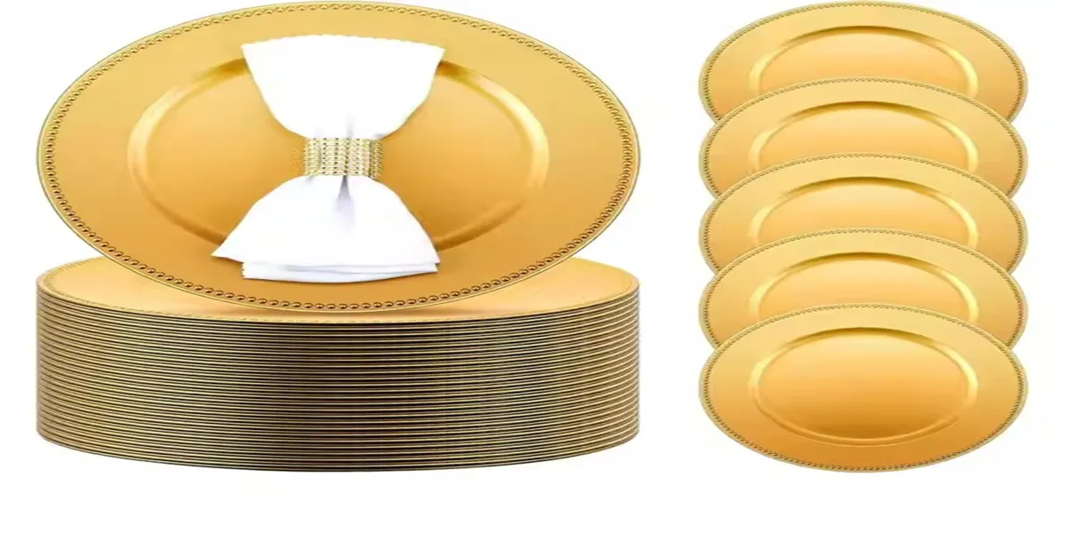 Gold Chargers