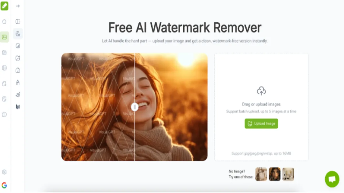 VisualGPT's AI Watermark Remover