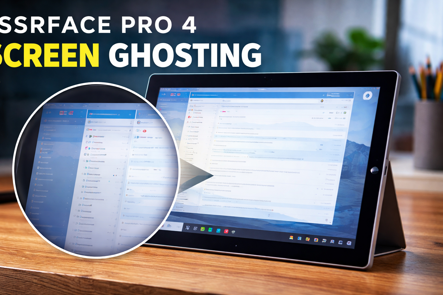 Surface Pro 4 Screen Ghosting